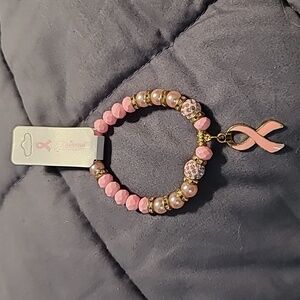 Princess Accessories Pink Breast Cancer Bracelet NWT